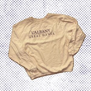 UALBANY Great Danes Cream Sweater